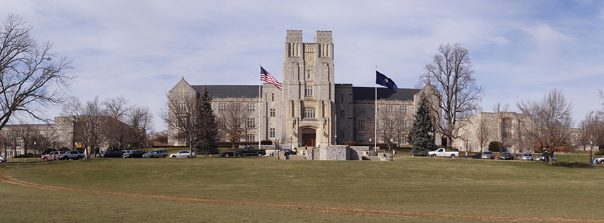 Burruss Hall from the Drillfield